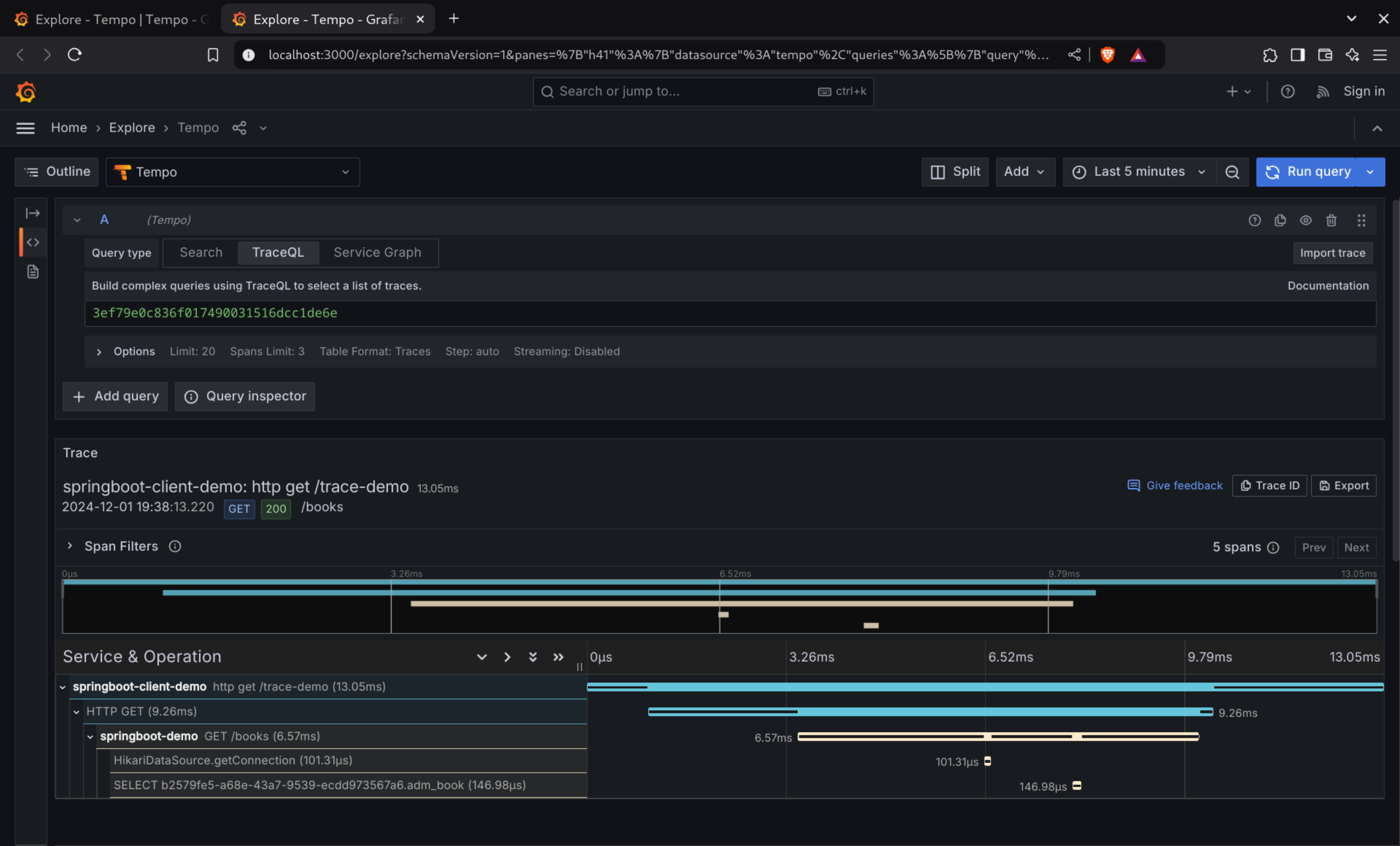 Grafana Traces